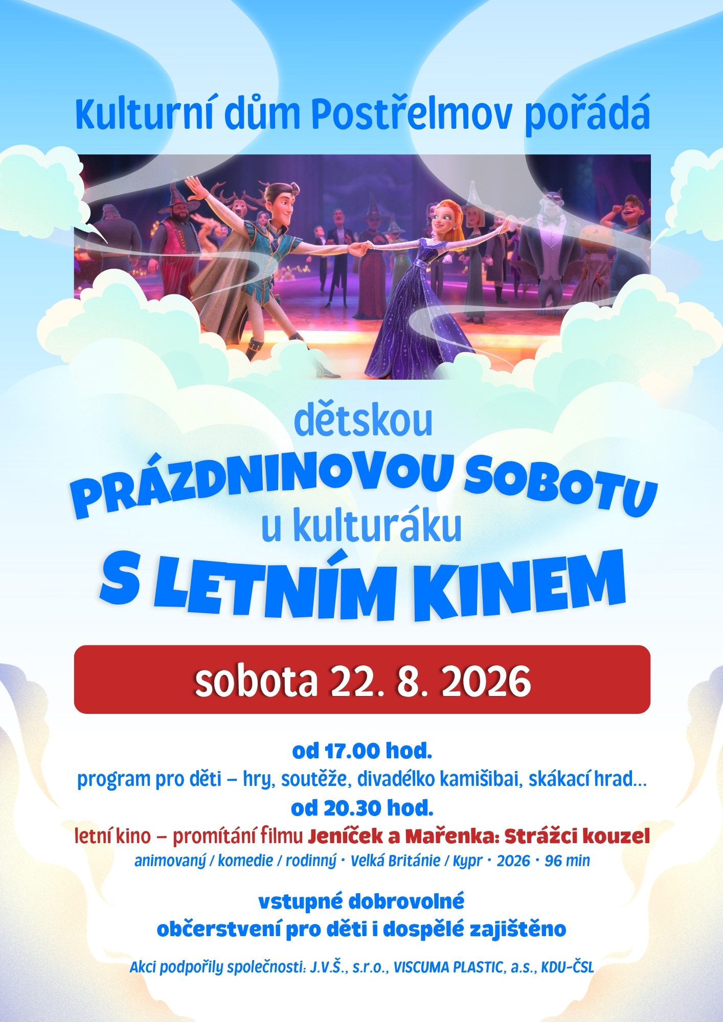 PRÁZDNINOVÁ SOBOTA U KD S LETNÍM KINEM