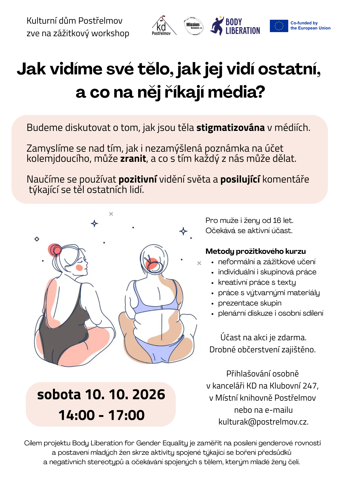 Workshop Jak vidíme své tělo, jak jej vidí ostatní a co na něj říkají média?